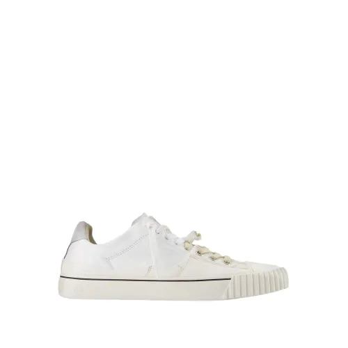 Maison Margiela , Low Top Sneakers in White Leather ,White male, Sizes: