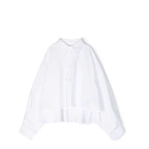 Maison Margiela , Optical White Cotton Shirt for Girls ,White female, Sizes: