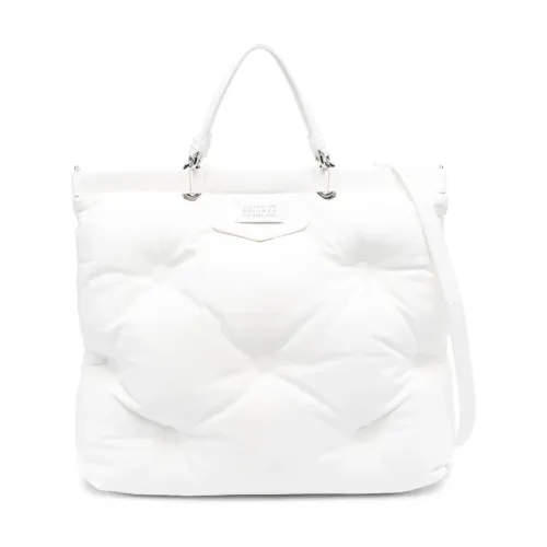 Maison Margiela , Quilted White Tote Bag ,White female, Sizes: ONE SIZE