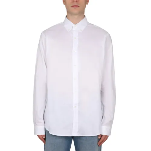Maison Margiela , Shirt With Pointed Collar ,White male, Sizes:
