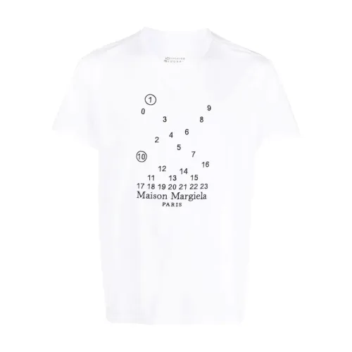 Maison Margiela , Short sleeve t-shirt ,White male, Sizes: