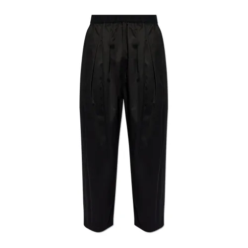 Maison Margiela , Trousers with pleats ,Black male, Sizes: