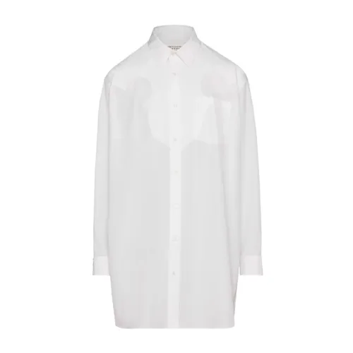Maison Margiela , White Dress with Décortiqué Details ,White female, Sizes: