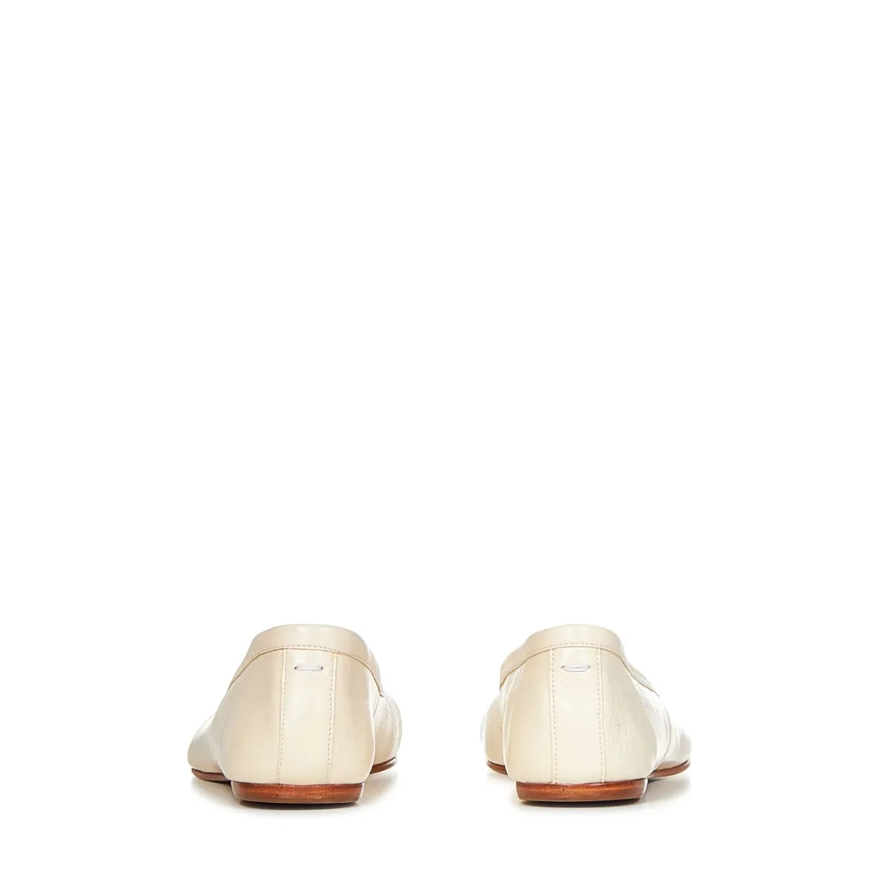 Maison Margiela , White Leather Ballerina Shoes ,White female, Sizes: