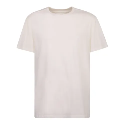 Maison Margiela , White Logo Print T-Shirt ,White male, Sizes: