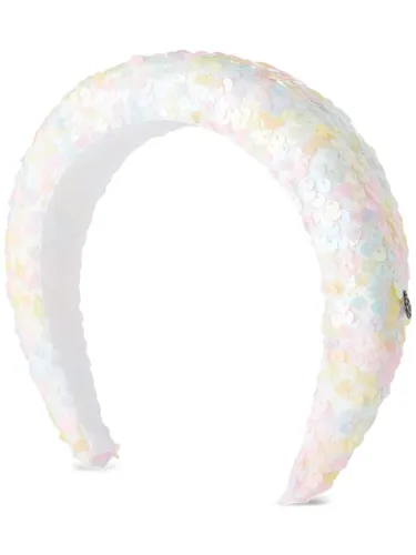 Maison Michel Miwa floral-detail headband - White