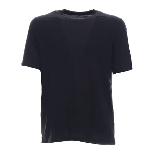 Majestic Filatures , Casual T-Shirt and Polo Collection ,Black male, Sizes: