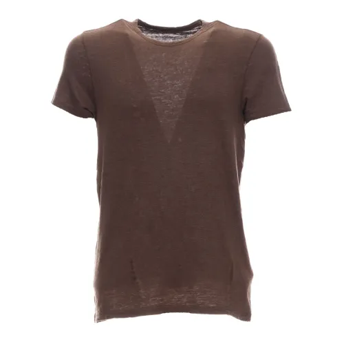 Majestic Filatures , Stylish T-Shirt and Polo Combo ,Brown male, Sizes: