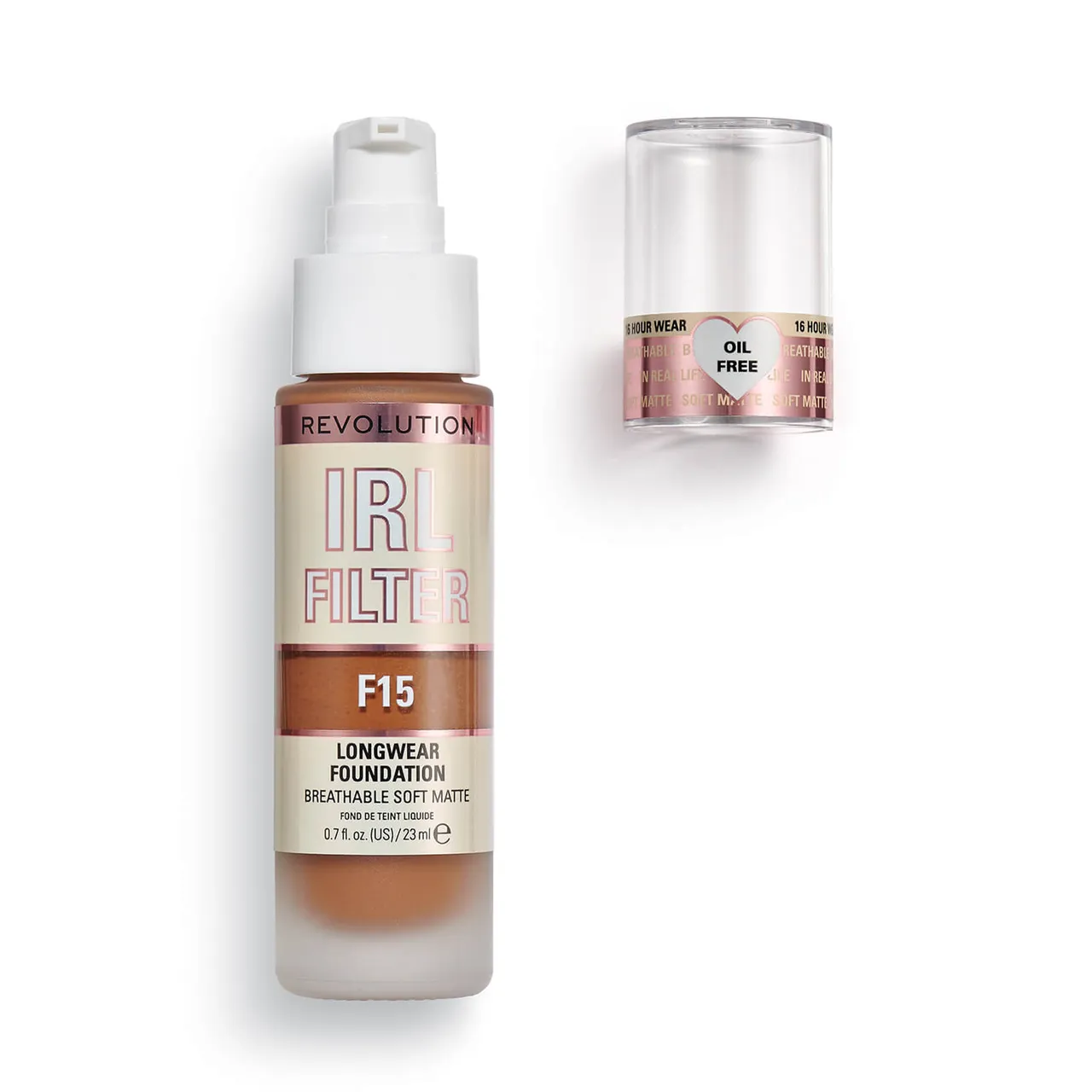 Makeup Revolution IRL Filter Longwear Foundation 23ml (Various Shades) - F15