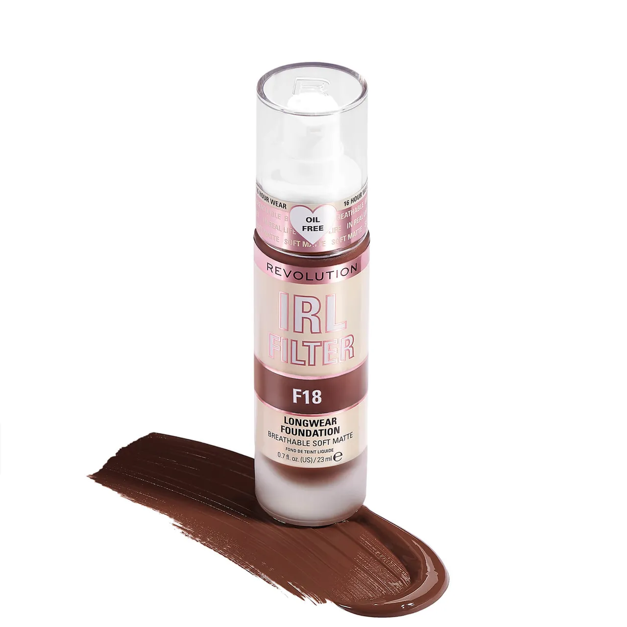 Makeup Revolution IRL Filter Longwear Foundation 23ml (Various Shades) - F18
