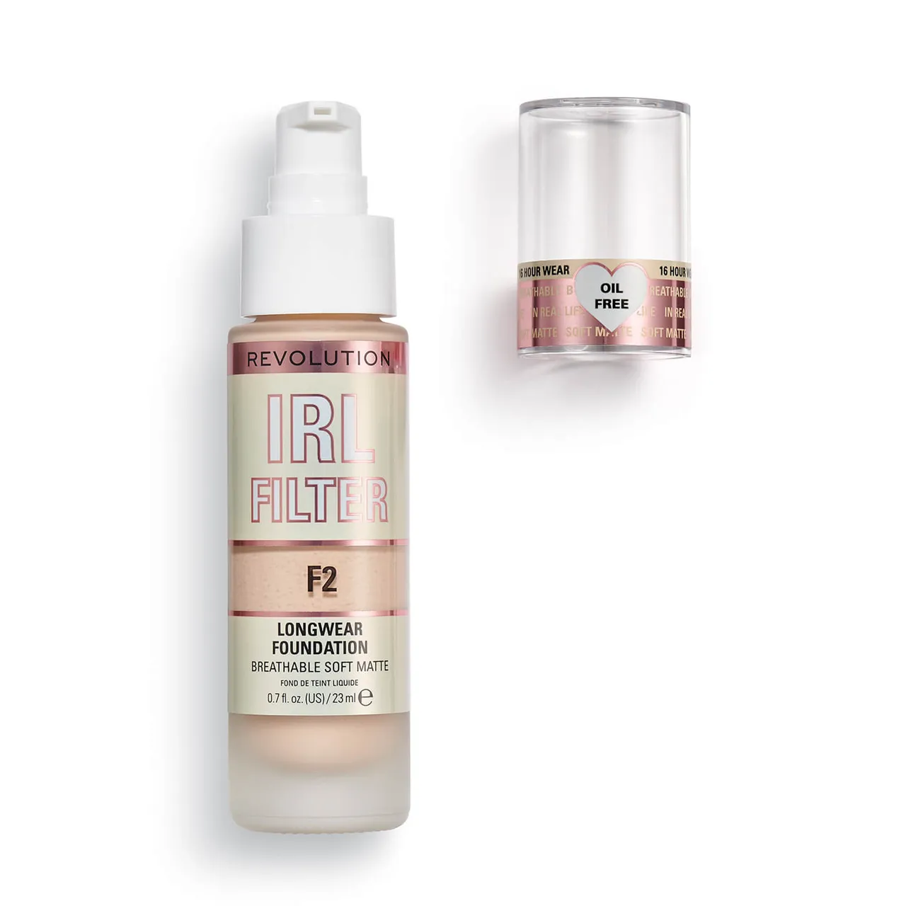 Makeup Revolution IRL Filter Longwear Foundation 23ml (Various Shades) - F2