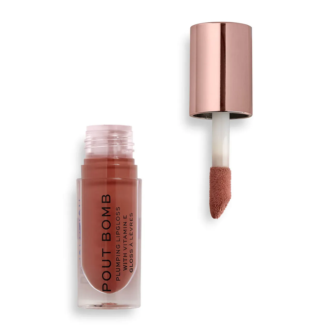 Makeup Revolution Pout Bomb Plumping Gloss (Various Shades) - Cookie