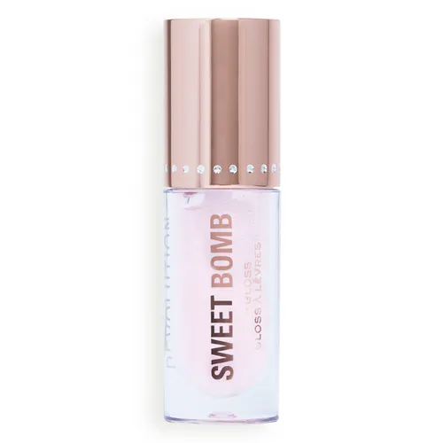 Makeup Revolution Sweet Bomb Lip Gloss 4.5ml (Various Shades) - Candyfloss Pink Glitter