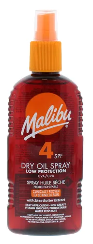 Malibu Low Protection Water Resistant Non-Greasy Dry Oil
