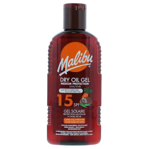 Malibu Sun SPF 15 Non-Greasy Dry Oil Gel with Beta Carotene