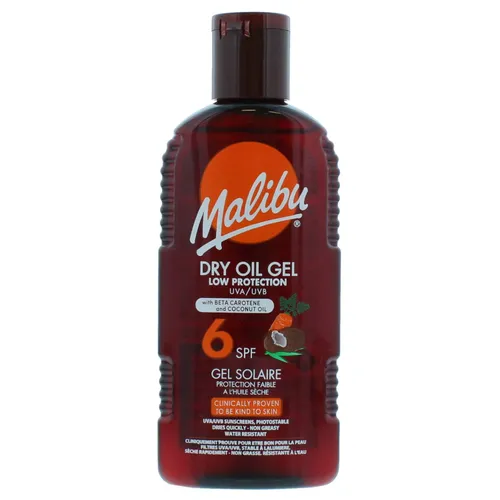 Malibu Sun SPF 6 Non-Greasy Dry Oil Gel with Beta Carotene