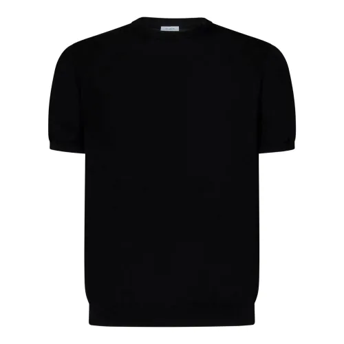 Malo , Black Cotton Knit Sweater ,Black male, Sizes: