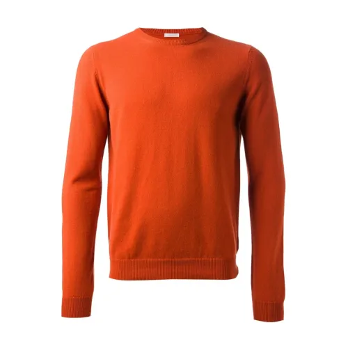 Malo , Uma008 F1K02 Knitwear ,Orange male, Sizes: