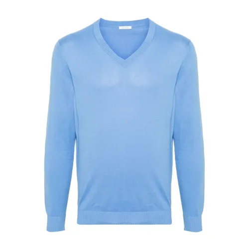 Malo , V-Neck Sweater ,Blue male, Sizes: