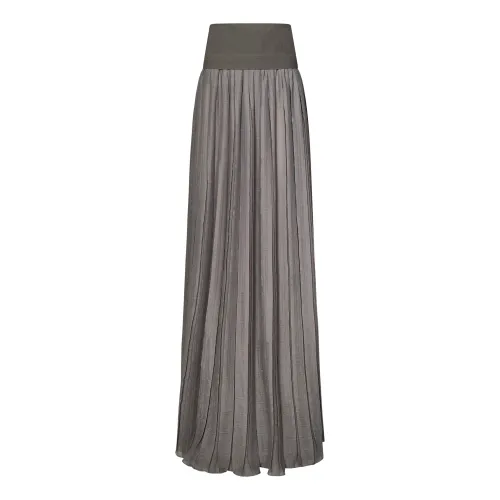 Malo , Womens Clothing Skirts Grey Ss24 ,Gray female, Sizes: