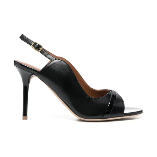 Malone Souliers , Malone Souliers With Heel Black ,Black female, Sizes: