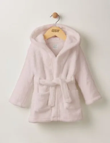 Mamas & Papas Bunny Ears Hooded Dressing Gown (6 Mths-36 Yrs) - 12-18 - Pink, Pink
