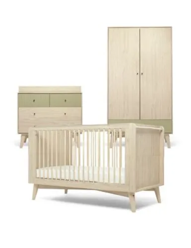 Mamas & Papas Coxley 3 Piece Cotbed Range with Dresser and Wardrobe - Brown, Brown