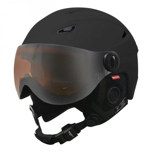 Manbi Adults Park Visor Pro Snowsport Helmet: Black: 61cm XL Size: 61c