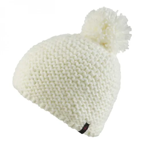Manbi Cable Pom Beanie Hat: White Colour: White