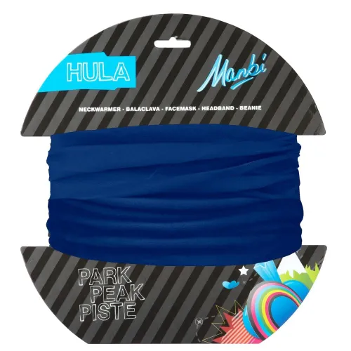 Manbi Hula Plain Neckwarmer: Blue Colour: Blue