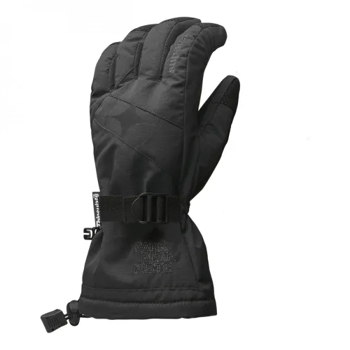 Manbi Kids Epic Ski Gloves: Black: 9-10 Years Size: 9-10 Years, Colour