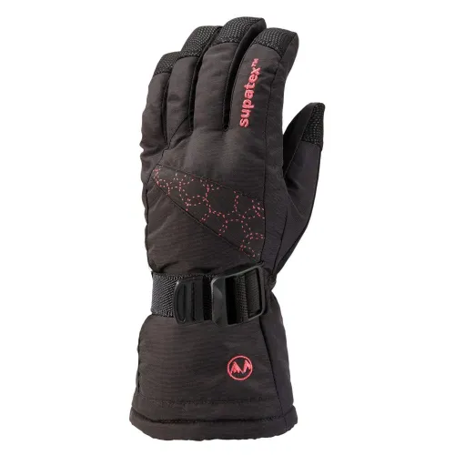 Manbi Kids Motion Digital Gloves: Black/Fuchsia: 11-12 Years Size: 11-