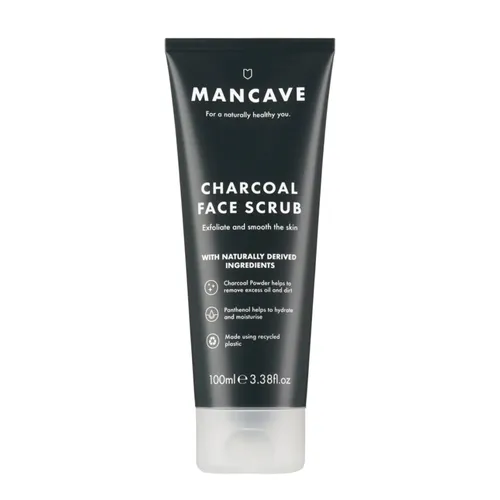 ManCave Charcoal Face Scrub 100ml for Men