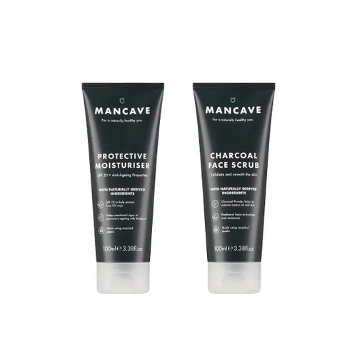 ManCave Premium Skincare - SPF Moisturiser and Charcoal