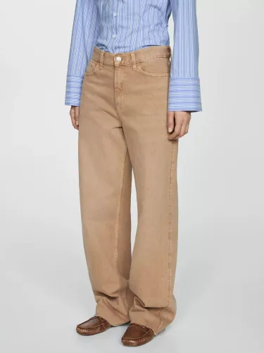Mango Denver Jeans, Pastel Brown - Pastel Brown - Female