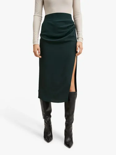 Mango Hera Pencil Skirt - Dark Green - Female