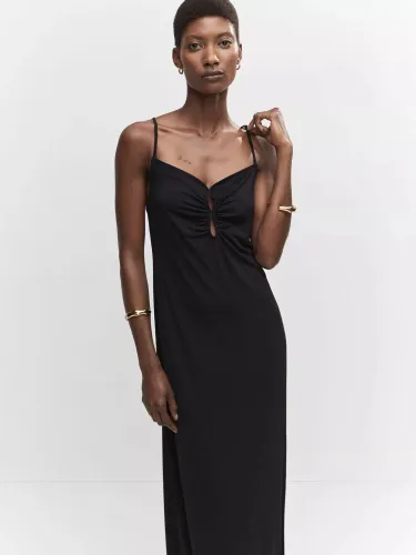 Mango Lucia Dress - Black - Female