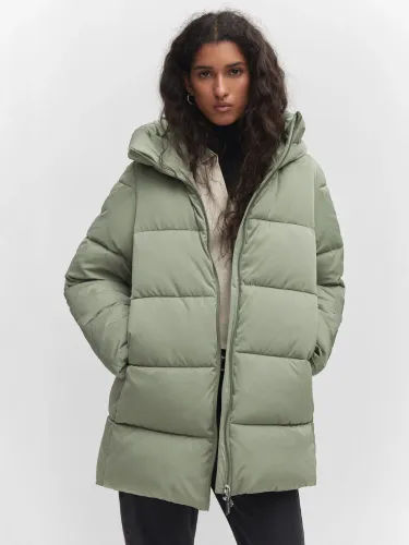 Mango Tokyo Quilted Jacket - Bright Green - Female