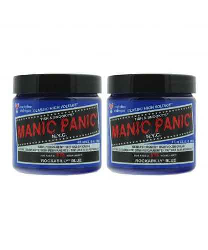 Manic Panic Unisex High Voltage Semi Permanent Hair Color Cream Rockabilly Blue X 2 - One Size