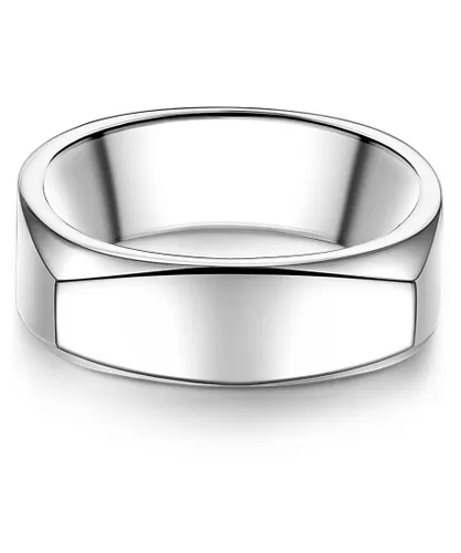 Männerglanz Mens Male Sterling Silver Ring - Size R