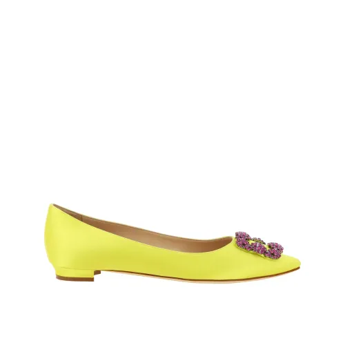 Manolo Blahnik , Hangisi Ballerina Shoes ,Yellow female, Sizes: