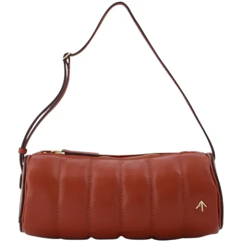 Manu Atelier , Leather handbags ,Red female, Sizes: ONE SIZE