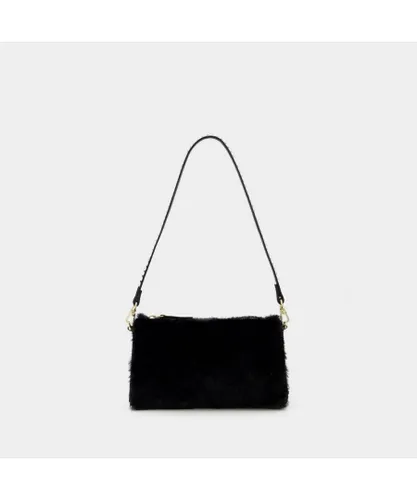 Manu Atelier Womens Mini Prism Bag in Black Leather - One Size