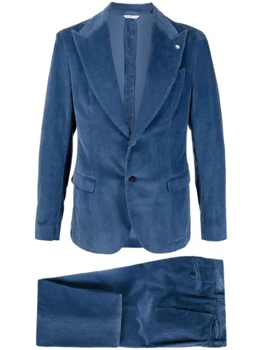 Manuel Ritz single-breasted tailored suit - Blue