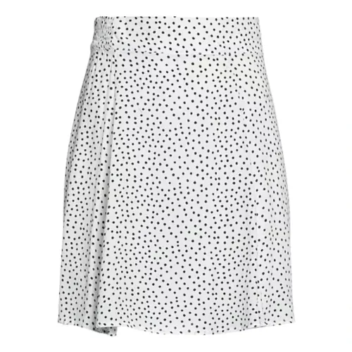 Mar De Margaritas , Lucy White Polka Dot Mini Skirt ,White female, Sizes: