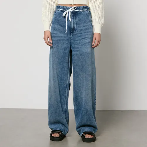 Marant Etoile Jordy Whiskered Denim Wide-Leg Jeans - FR 38/