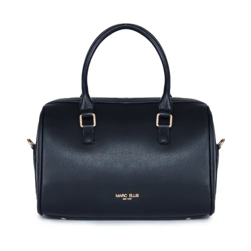 Marc Ellis , Black Judy Macro Eco-Leather Handbag ,Black female, Sizes: ONE SIZE