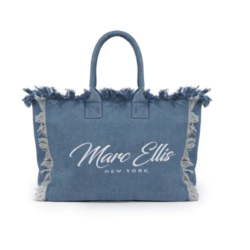 Marc Ellis , St Michel Denim Shopping Bag ,Blue female, Sizes: ONE SIZE