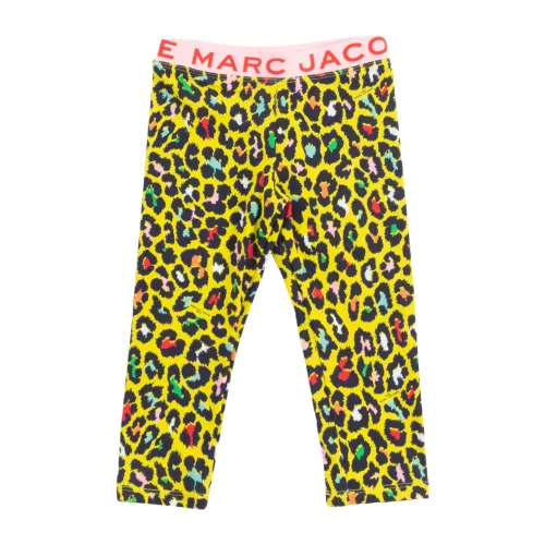 Marc Jacobs , Animal Print Leggings for Fashionable Kids ,Yellow female, Sizes: