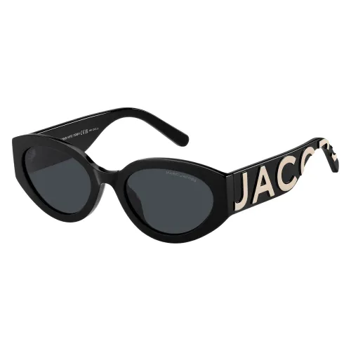 Marc Jacobs , Black White/Grey Sunglasses ,Black female, Sizes: